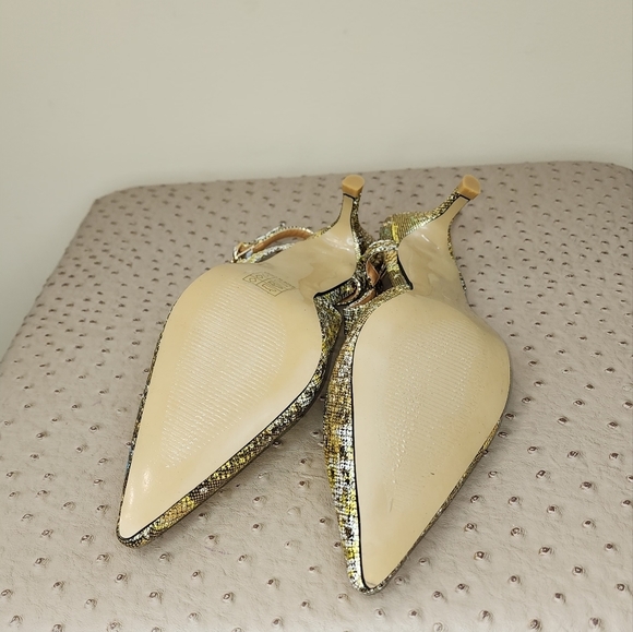 Asos Animal print gold pump sandals - Picture 5 of 7